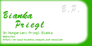 bianka priegl business card